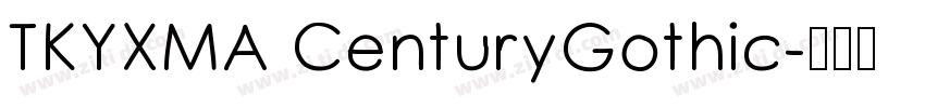 TKYXMA CenturyGothic字体转换